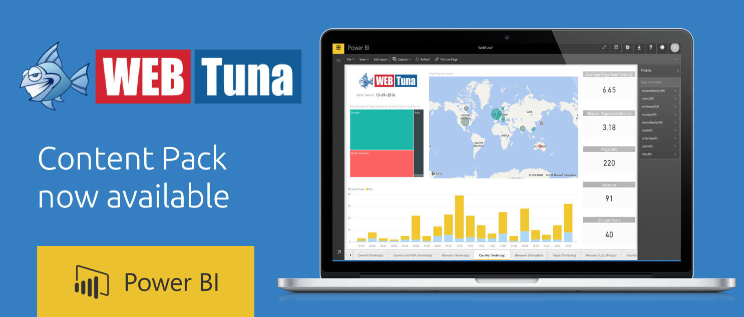 Introducing the new WebTuna PowerBI Content Pack